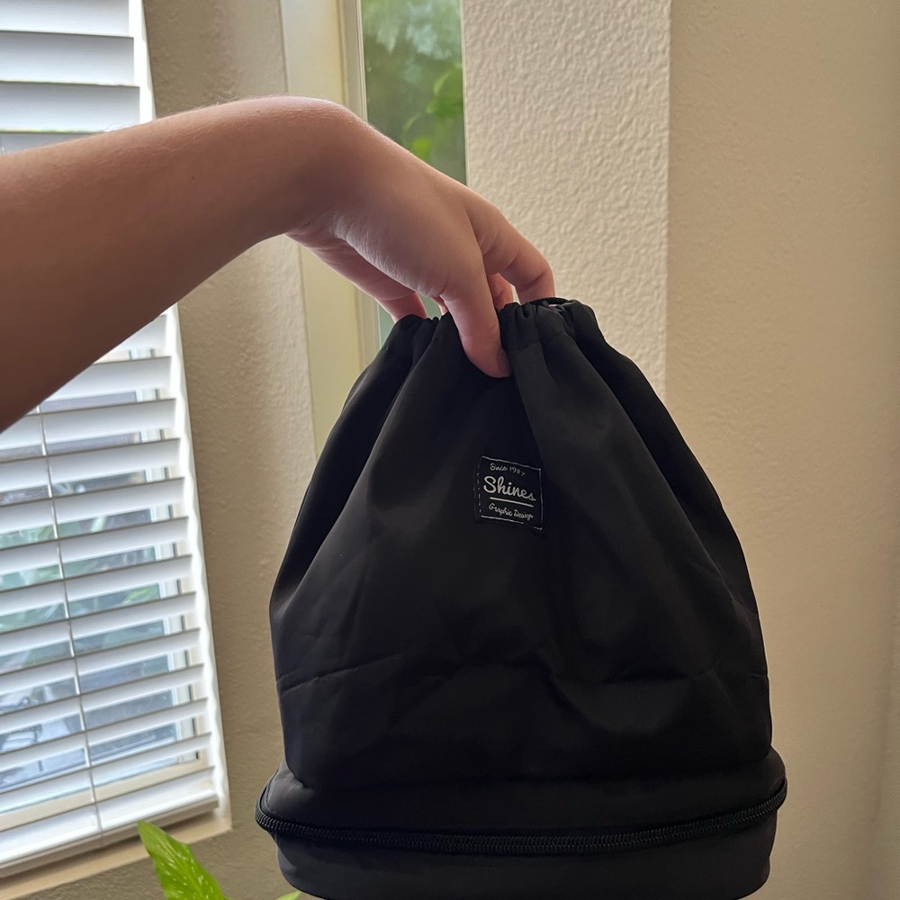 Black Drawstring Bag